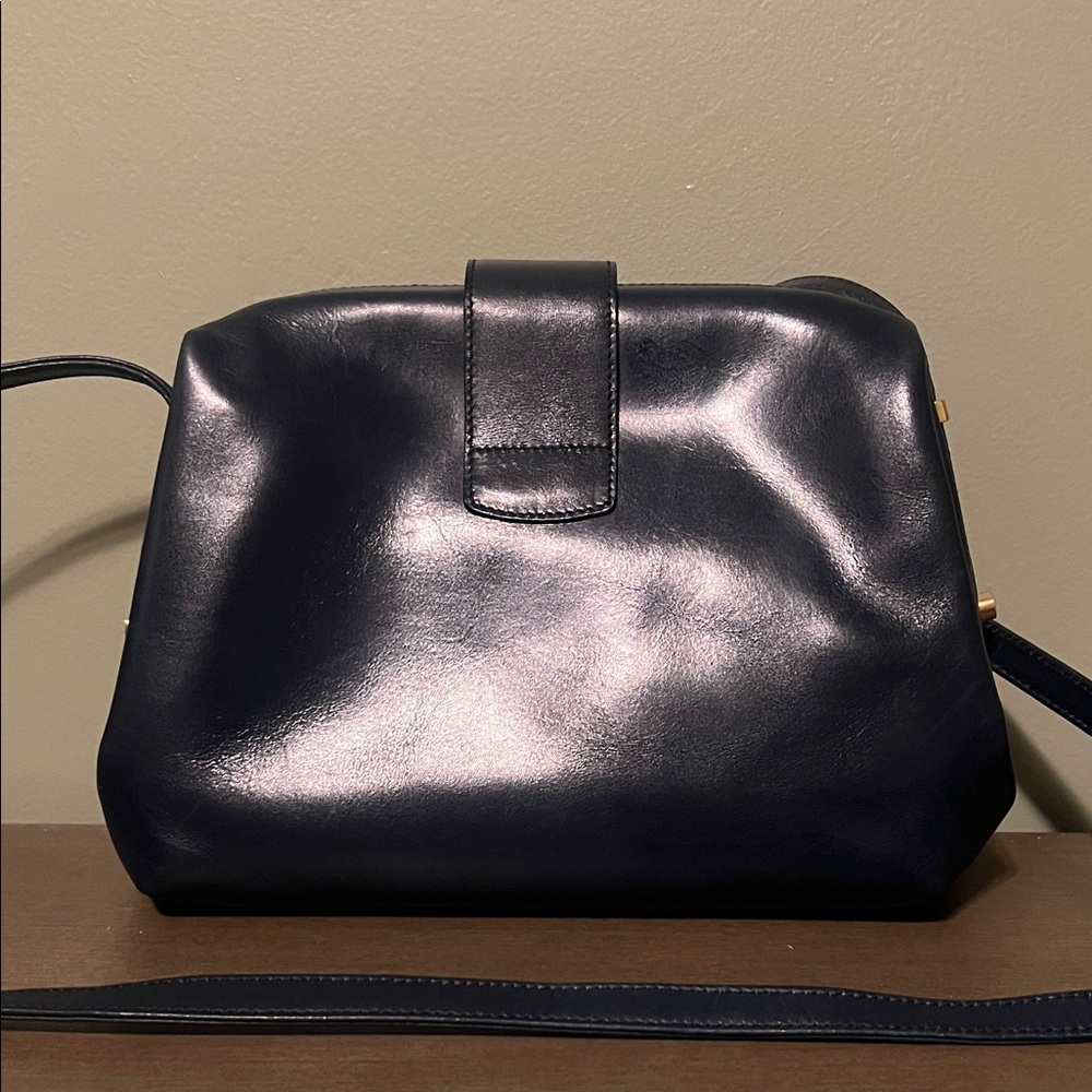 EUC Salvatore Ferragamo Navy Crossbody Bag Vintage - Picture 3 of 12